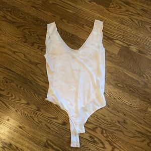 Pink and White Bodysuit